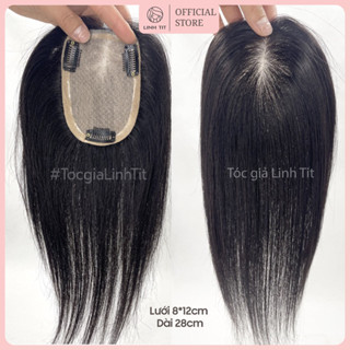 [BẢN TO] Phủ hói HD đảo full ngôi lưới 8*12cm, dài 28cm | Tóc giả Linh Tít