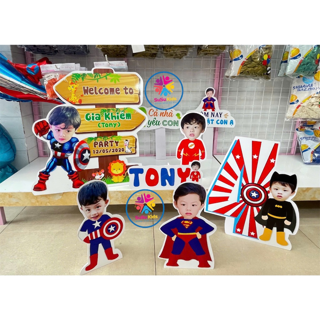 [CHIBI BÉ TRAI] Mẫu Chibi Bé Trai Cực Dễ Thương Cho Buổi Tiệc Sinh Nhật, đầy tháng, thôi nôi