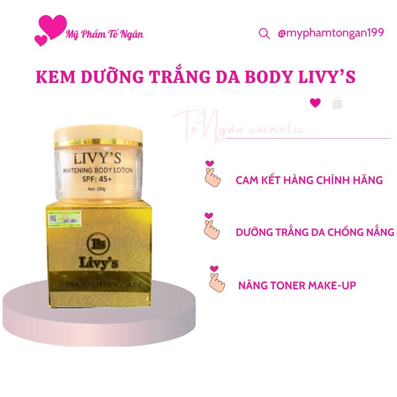 [ Hàng chính hãng ] kem body livy's