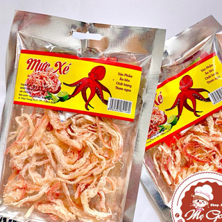 Khô mực hấp nước dừa xé sợi (gói 100g kèm tương ớt)