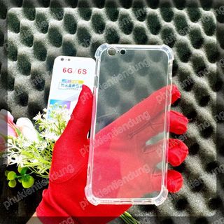 Ốp Lưng iPhone 6 / 6s Dẻo Trong Suốt Chống Va Đập Có Gù Bảo Vệ 4 Gốc Silicon Cao Cấp