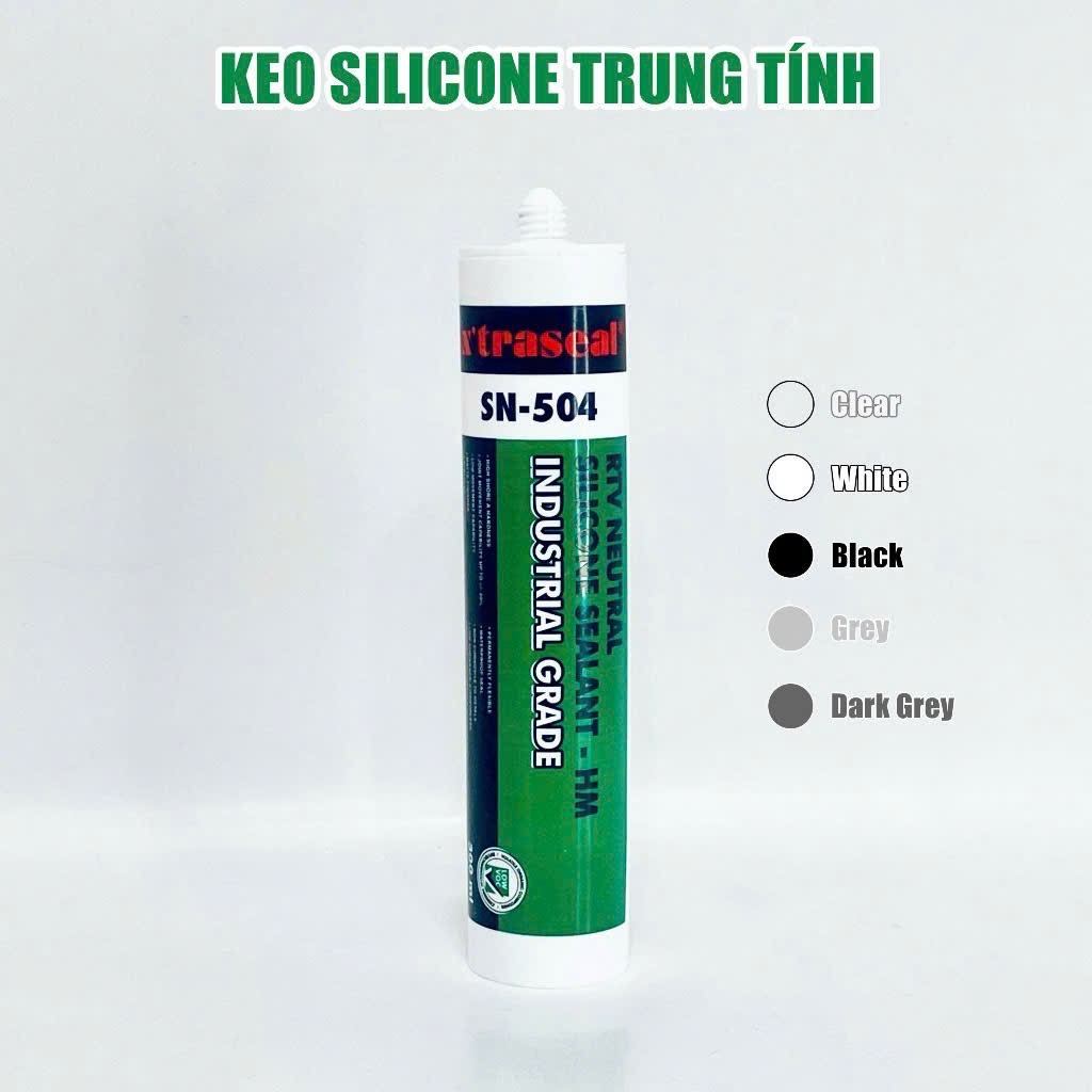 Keo silicone trung tính X'traseal RTV SN-504 dán đa năng không rạn nứt. Nhập khẩu Malaysia