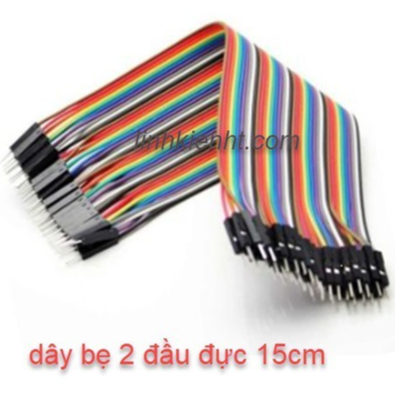 3 DÂY BUS DÂY CẮM TEST BOARD 15CM ĐỰC - ĐỰC  (40 SỢI)