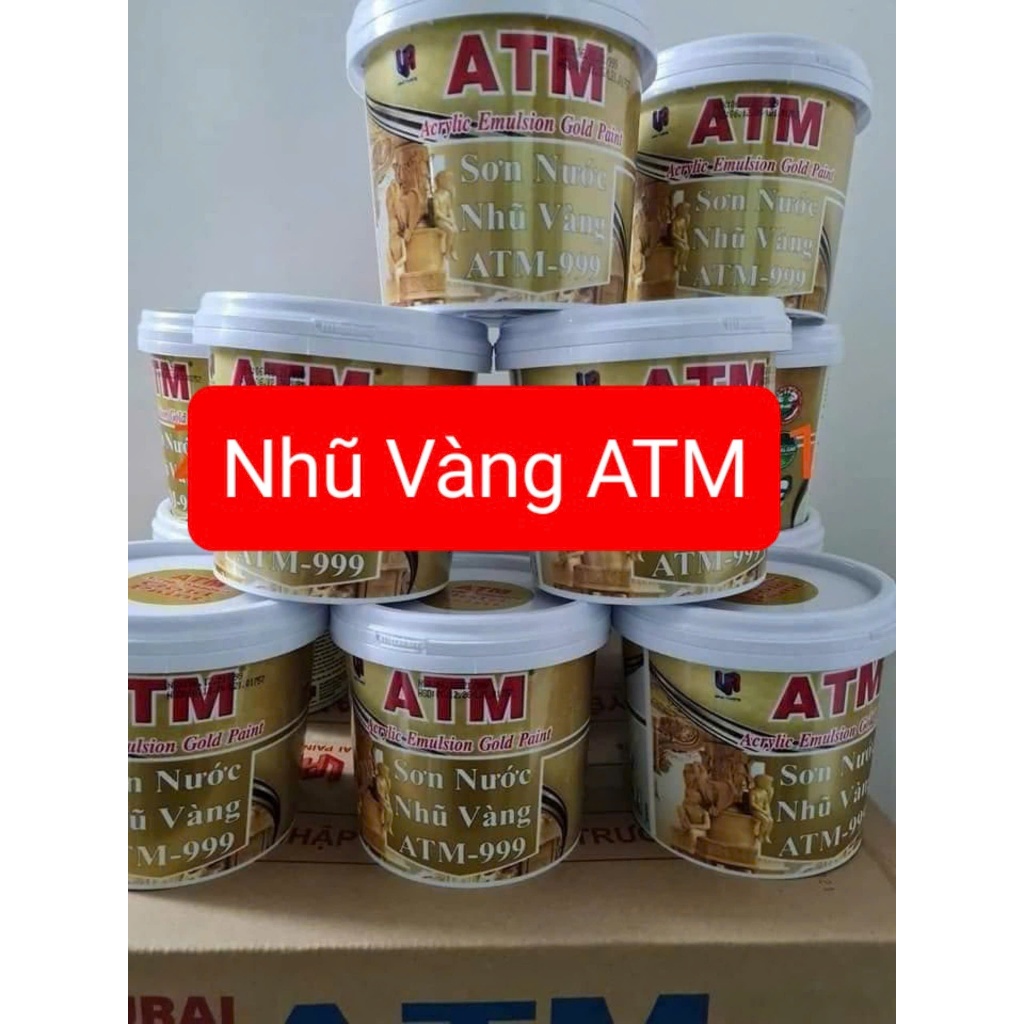 Sơn nhũ vàng ATM (980gr) hệ nước(Hàng Chính Hãng)