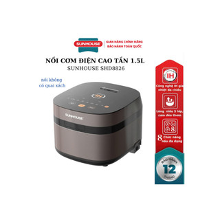  NỒI CƠM ĐIỆN CAO TẦN 1.5L SUNHOUSE SHD8826 - Hàng chính hãng Bảo hành 12 tháng 