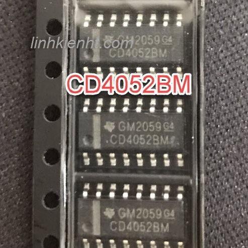 2 CON IC SỐ CD4052 CD4052BM 4052 SOP-16 (CHÂN DÁN)