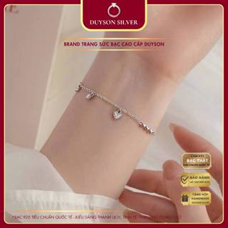 Lắc tay bạc nữ charm tim Baby, vòng tay nữ bạc 925 dễ thương DUYSON SILVER [LTKX9]