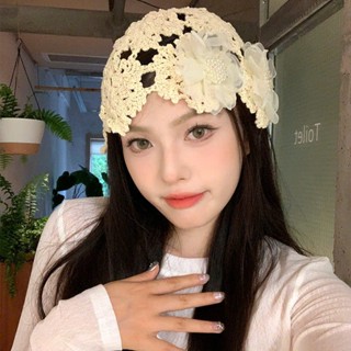 Mũ nón len dệt kim iLita bucket crochet beanie bảo vệ tai ấm áp phong cách y2k thời trang mùa đông nữ