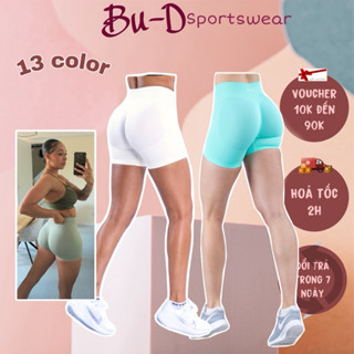 Quần thể thao nữ,quần ngắn tập gym yoga nữ chun mông dệt kim cao cấp co giãn thấm hút tốt (mã IMPACT ngắn)