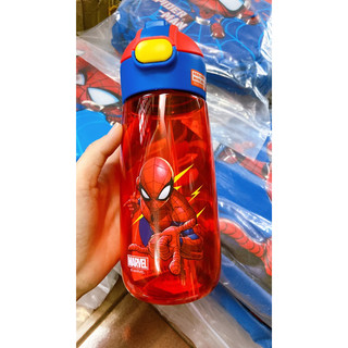 BÌNH NƯỚC DISNEY SIÊU NHÂN NHỆN/ ELSA / CAPTIAN 600ml QUAI XÁCH