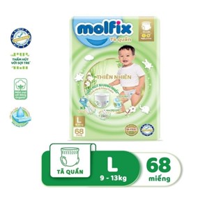 Bỉm Molfix quần thiên nhiên an toàn bông tự nhiên- S/M/L/XL/XXL/XXXL