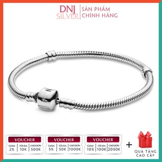 Vòng tay bạc 925 cao cấp - Mẫu vòng mềm chốt trụ cơ bản, có thể mix thêm hạt charm vào vòng theo ý thích