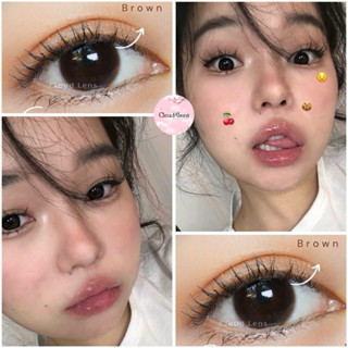 Kính áp tròng nâu đen choco tự nhiên CLEEN cận, cận lệch 0-10 độ giá 1 chiếc (chọn số lượng 2)