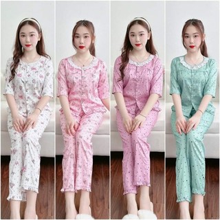 [BunnySky] Đồ bộ mặc nhà, đồ bộ nữ vải lụa mềm mịn