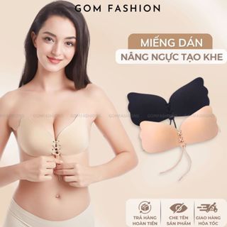 Áo dán ngực cánh tiên nâng ngực GOMTAT dây gút định siêu dính, miếng dán ngực bra tạo khe định hình vòng 1 - SA-01244