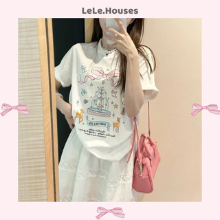 RIBBON SHIRTS Áo Phông Hottrend Hoạ Tiết Nơ Áo Phông Form Oversize
