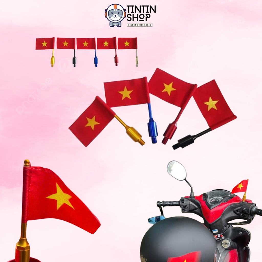 Cờ Việt Nam Gắn Chân Gương Xe Máy Cực Đẹp