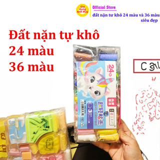  Đất nặn tự khô loại 24 và 36 màu sắc tươi sáng siêu đẹp cho bé yêu - GDAH 