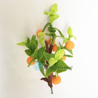 Bụi táo / cam / thanh long đất sét nhật thái mini handmade