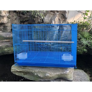 Lồng nuôi chim - Lồng nuôi Yến Phụng, Sóc, Thỏ cảnh  -Lồng SIZE  60cm x 40cm x 40cm -  LOẠI TO MÀU XANH
