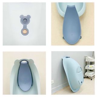 Chậu tắm/Thau tắm/Bồn tắm cho bé sơ sinh Holla 88cm kèm ghế tắm, có xả nước & giác hút cố định – Nhựa an toàn