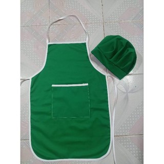 Bộ tạp dề + mũ size tiểu học , cấp 2