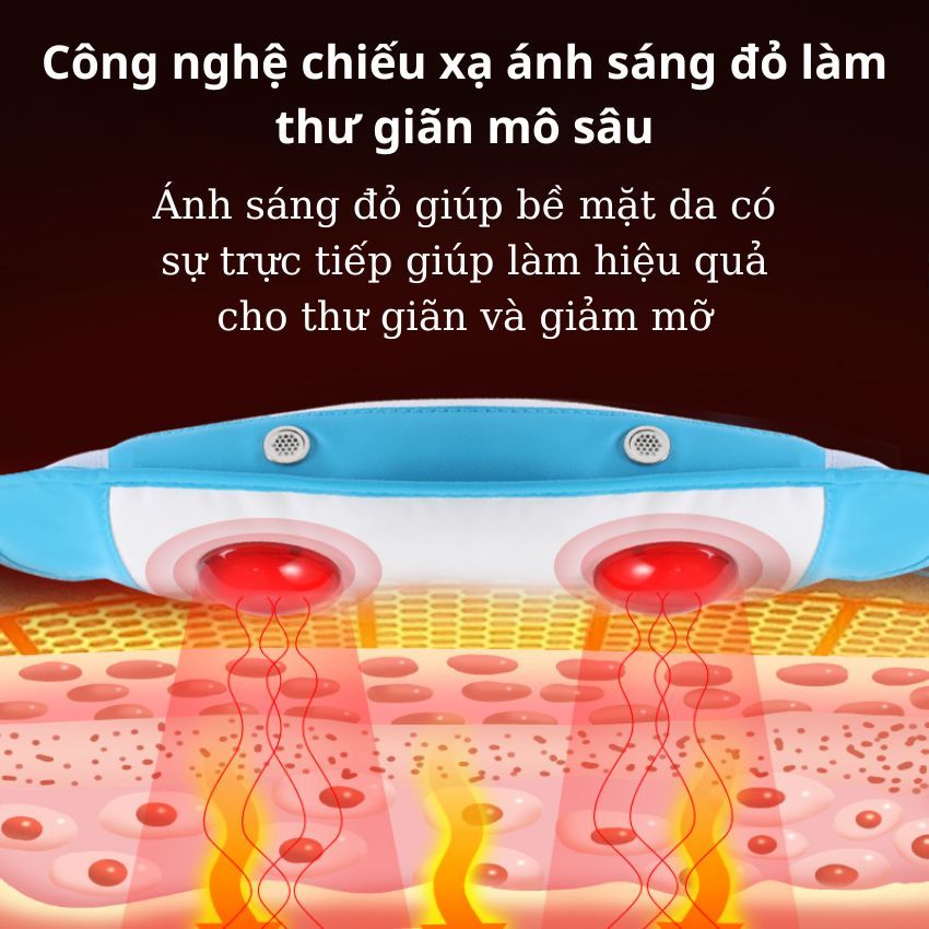 [Quà tặng 20/10] Đai massage giảm mỡ bụng, tính năng hiện đại, Máy massage, rung giảm đau bụng kinh
