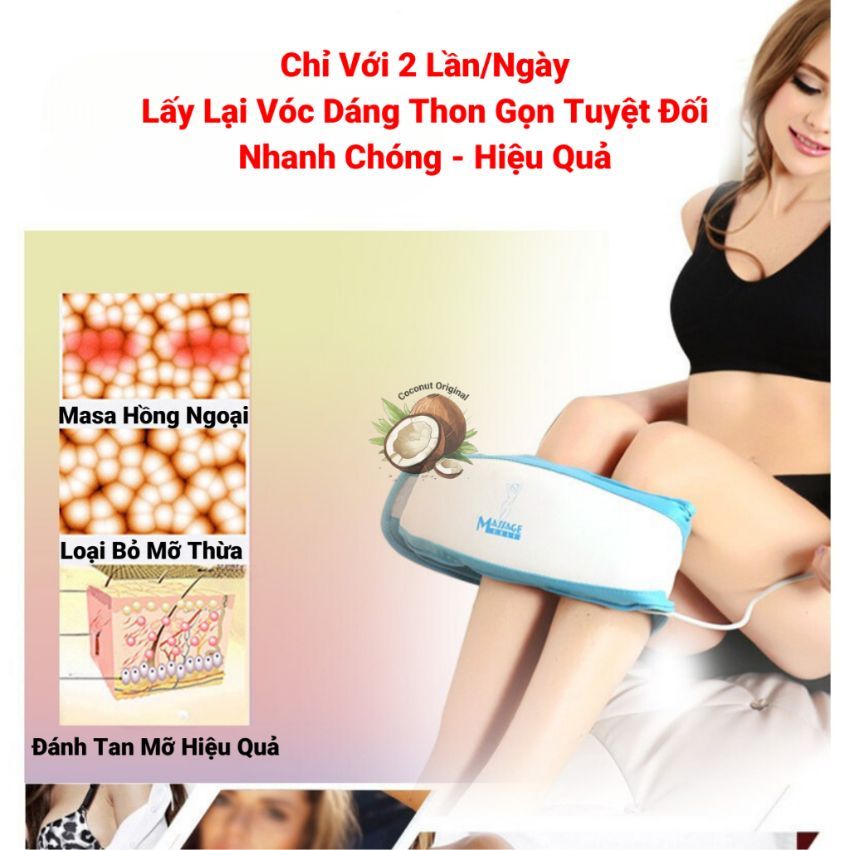 [Quà tặng 20/10] Đai massage giảm mỡ bụng, tính năng hiện đại, Máy massage, rung giảm đau bụng kinh