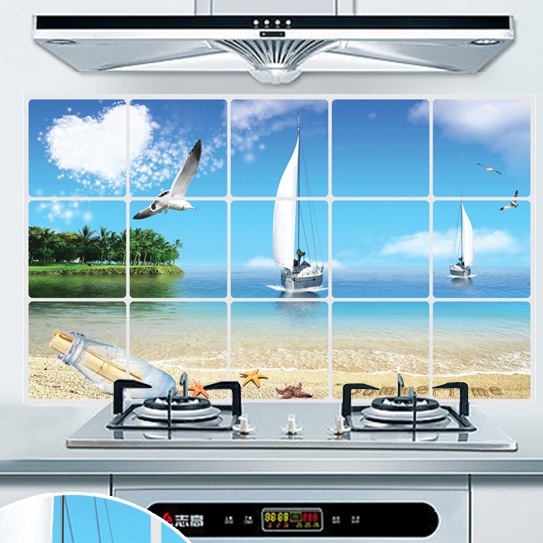 Decal dán tường - dán bếp Cánh buồm