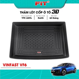  Thảm lót CỐP CHÌM Vinfast VF6  2023 - hiện tại  Nhựa TPE - Không mùi - Vách cao 