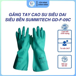  Găng Tay Cao Su Rửa Bát Siêu Dai Siêu Bền Màu Xanh Malaysia Nhập Khẩu SUMMITECH GD-F-09C Thiết Kế Hiện Đại Nhỏ Gọn 