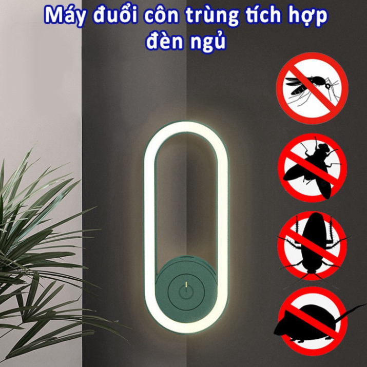 Máy Đuổi Muỗi - Côn Trùng - Thiết bị sử dụng Sóng Siêu Âm - An Toàn cho cả gia đình bạn. Quốc Khánh