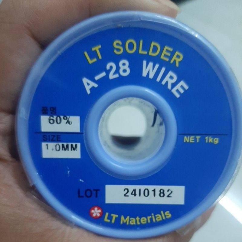 Thiếc hàn 60/40 hàng cao cấp hàn quốc LT siêu bóng nhẹ lửa sợi 1.0mm cuộn 1kg