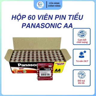  Pin Tiểu Panasonic AA tiểu đỏ Siêu Bền Dùng Lắp Đồ Chơi Cho Bé Pin Nhập Khẩu Hộp  60 viên Thiết Kế Hiện Đại Nhỏ Gọn 