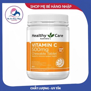   Mẫu mới  Healthy Care Vitamin C Viên Nhai Ngậm 500mg 500 viên Úc 