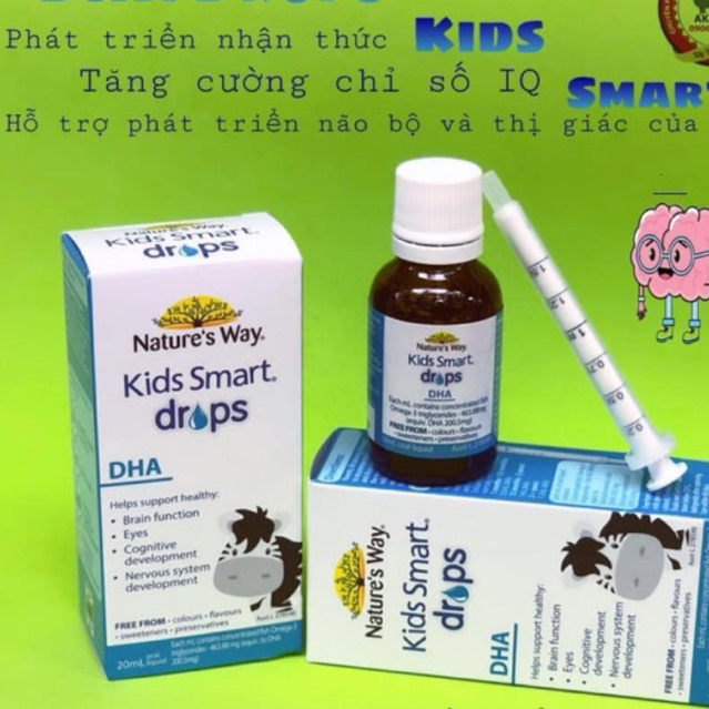 Dha Drops kids smart hàng Úc 20ml