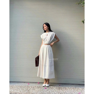 𝐋𝐢𝐚𝐦 𝐒𝐞𝐭 - Set Áo Và Chân Váy Linen ( ảnh chính chủ )