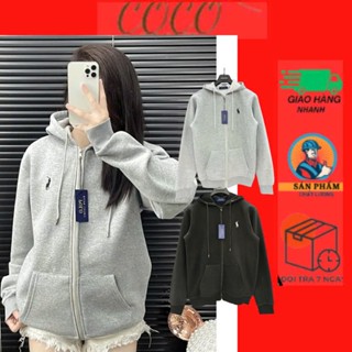 Áo Khoác Zip Ralph Lauren Với Logo Thêu Sắc Nét Và Chất Nỉ Tàu Dày 2 Lớp Cực Ấm - Áo Hoodie Thêu Ngựa Hàng Hottrend 2024