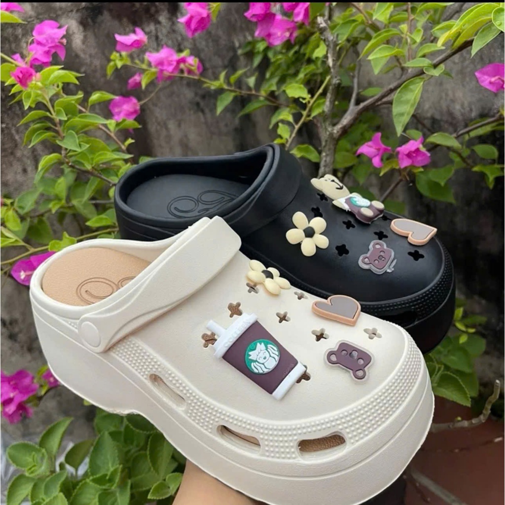 Dép Sục cross nữ đế cao 7cm tôn dáng , Dép sandal  chất liệu eva siêu nhẹ
