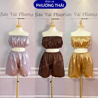  Bộ áo quây spa quần đùi giảm béo massage spa vải lụa cao cấp không nhăn 