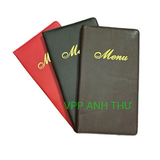 CUỐN MENU - QUYỂN MENU - BÌA MENU DA CAO CẤP (16*29CM)