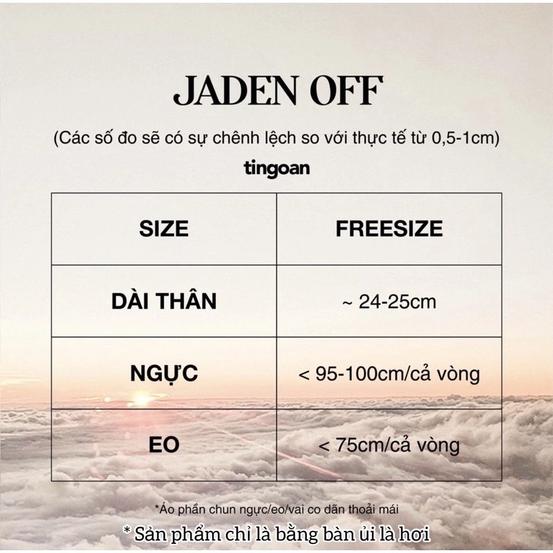 ÁO TRỄ VAI JADEN TI NGOAN (NEWTAG) | BigBuy360 - bigbuy360.vn