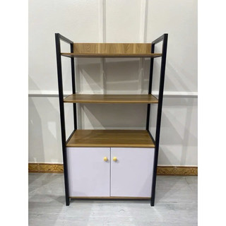  Kệ lò vi sóng 4 tầng kệ bếp để lò nướng đa năng khung sắt có tủ từ gỗ MDF phủ Melamine cao cấp A155 