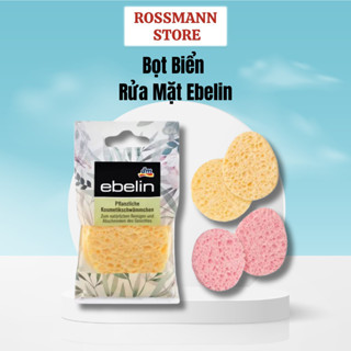 Bọt biển rửa mặt Ebelin Đức gồm 2 miếng Kháng khuẩn