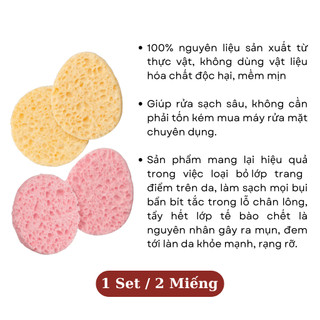 Bọt biển rửa mặt Ebelin Đức