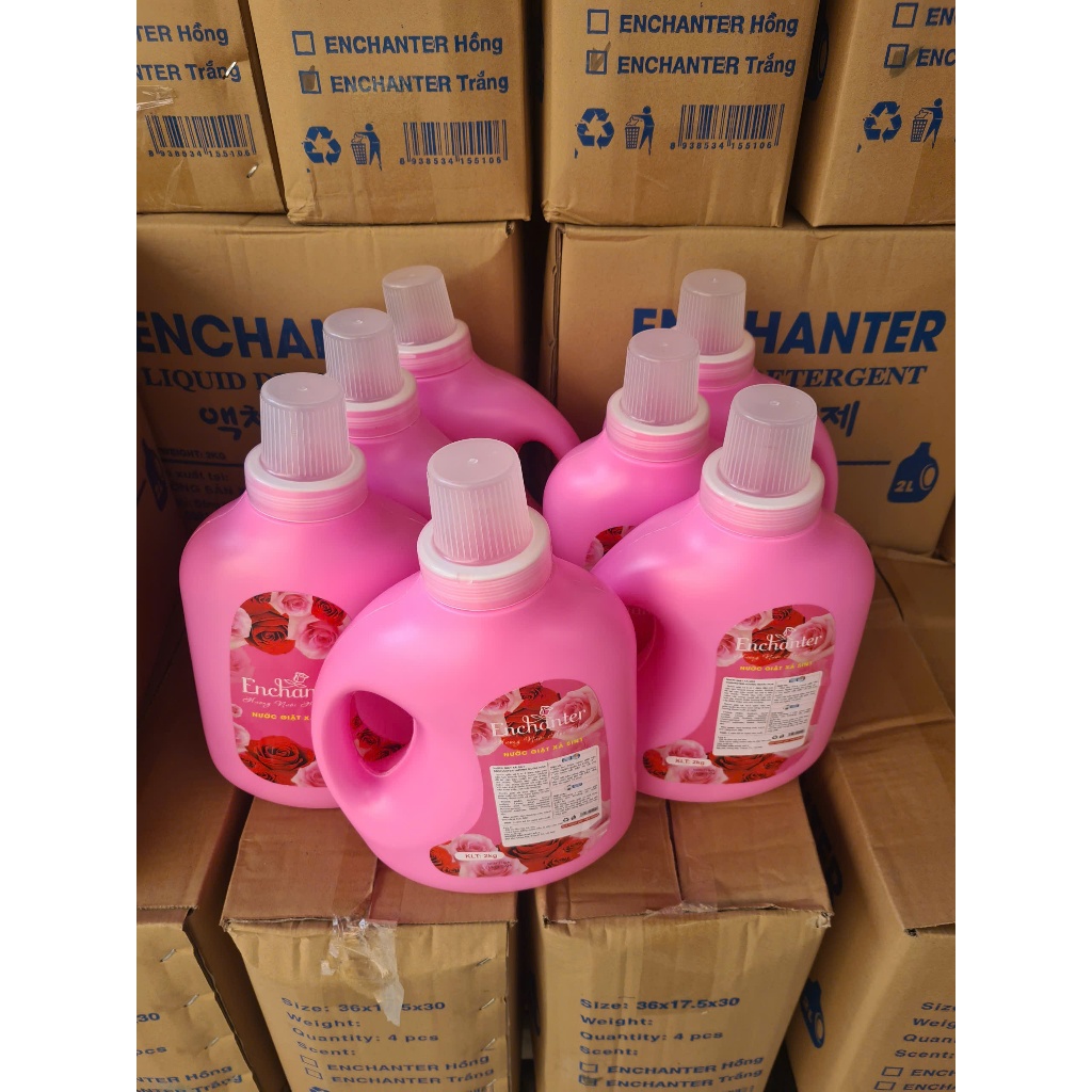 Combo 7 Can Nước Giặt ENCHANTER 2 Lít - Giá Siêu Hời - Siêu Tiết Kiệm