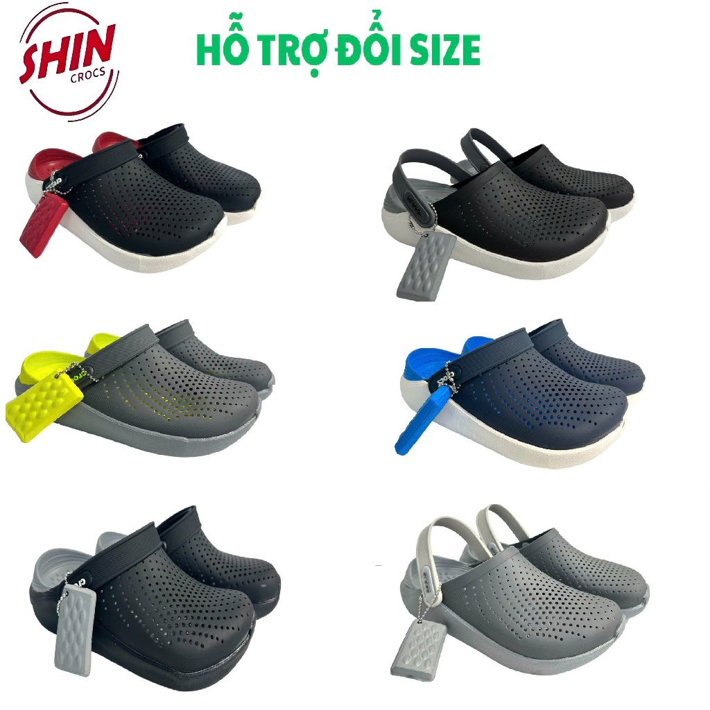 Sục cross litterdiree dép nữ nam nhiều màu thoáng khí. đi mưa  - SUCLIT