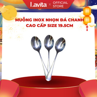 Muỗng inox nhọn đá chanh 19.5cm