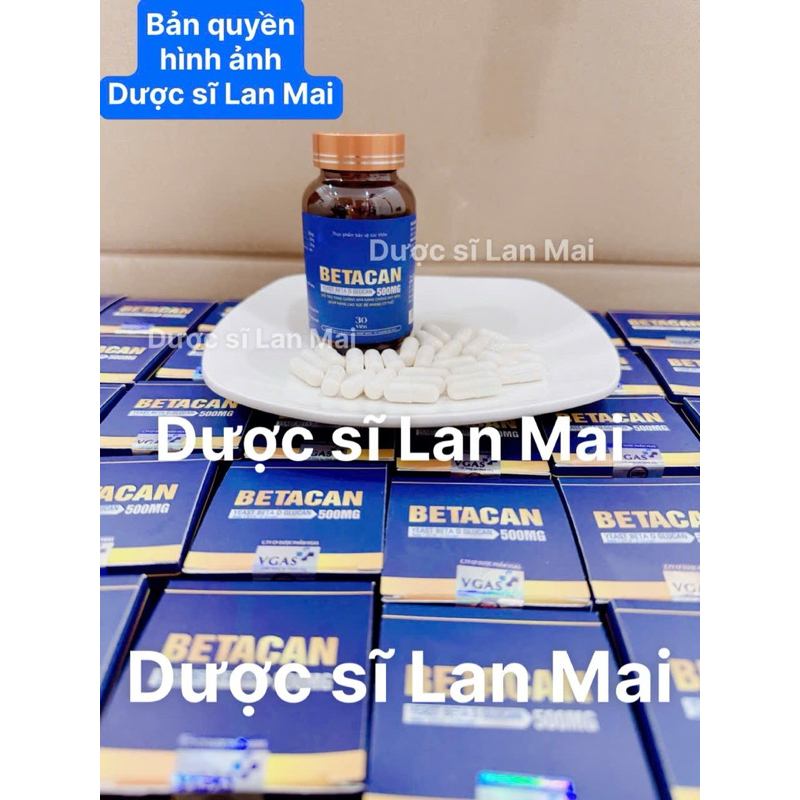 Betacan 500mg hỗ trợ đào thải HPV, Tăng cường miễn dịch siêu mạnh (CÓ CHE TÊN SẢN PHẨM)