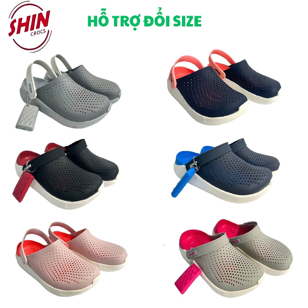 Dép Cross Literide Sục Bánh Mì Basic Unisex, Sục Literide Thoáng Khi Chống Trơn Trượt [ SỤC LÍT ]